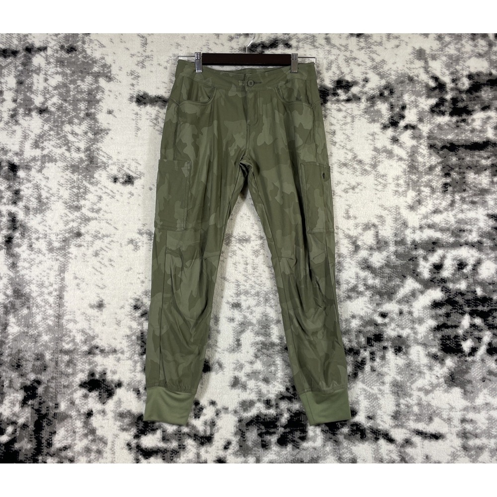 Prana Halle Jogger II Womens Size 29x26 Standard Fit Green Camo Performance